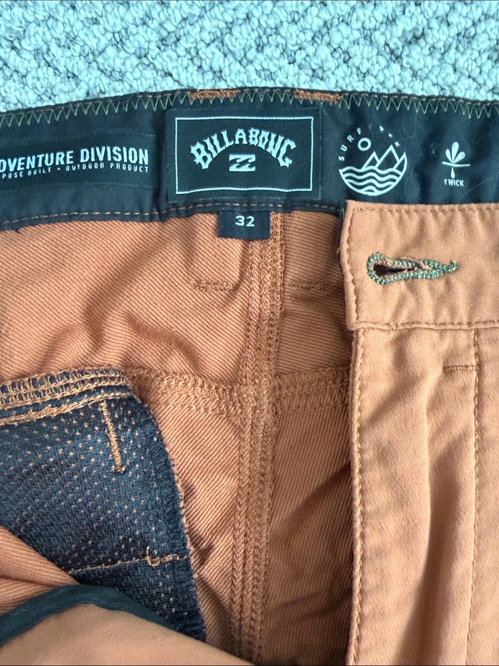Billabong Men's Rust Orange Hybrid Shorts